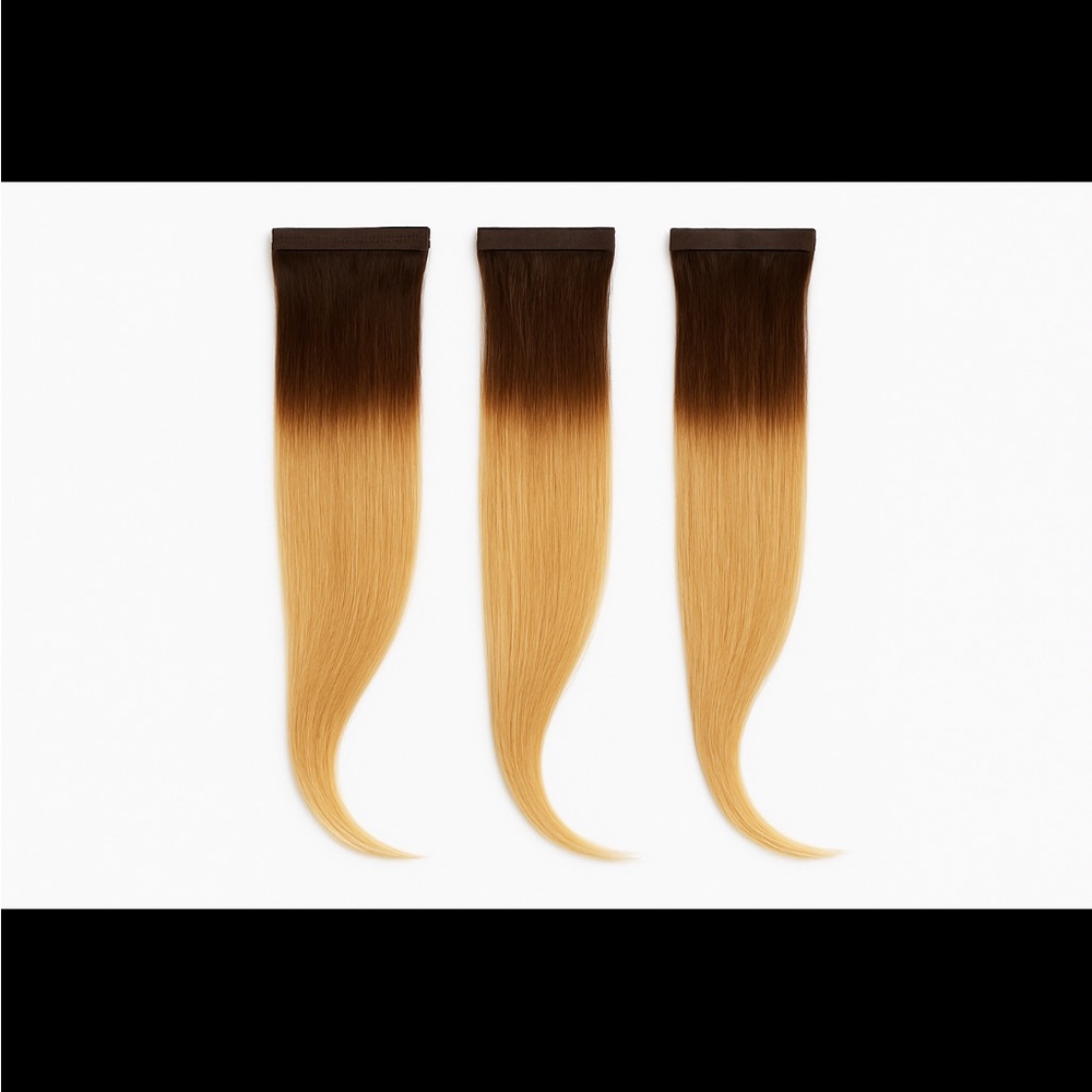 Elegant Ombre Brown to Blonde Hair Extensions